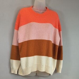 Old Navy striped crew neck sweater Women's Size XL